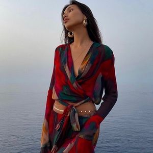 Rat & Boa Gemini Top - Wrap Blouse